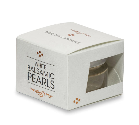 Messino White Balsamic Pearls Imported from Greece  50 Ml