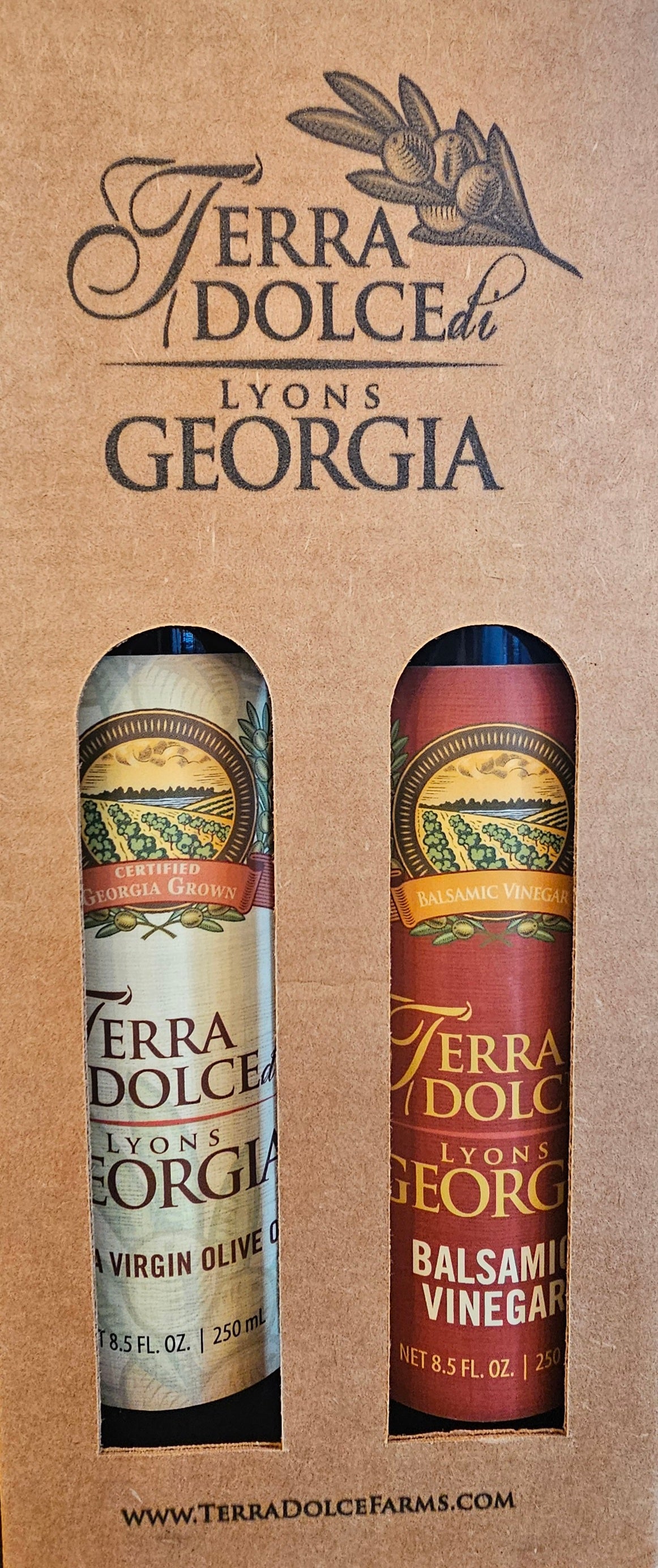Terra Dolce 250ml olive Oil & Balsamic Gift Set