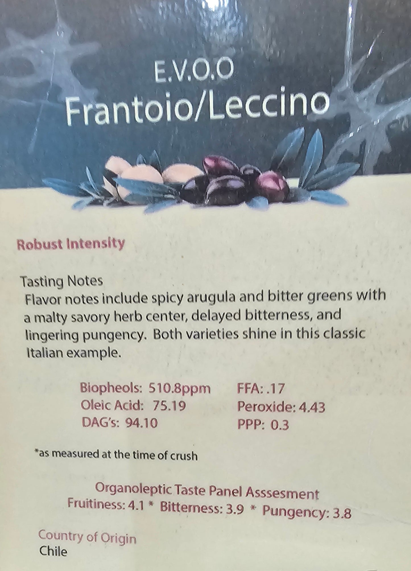 Frantoio-Leccino Chile UP EVOO