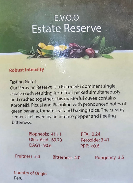 Estate Reserve Extra Virgin Olive Oil