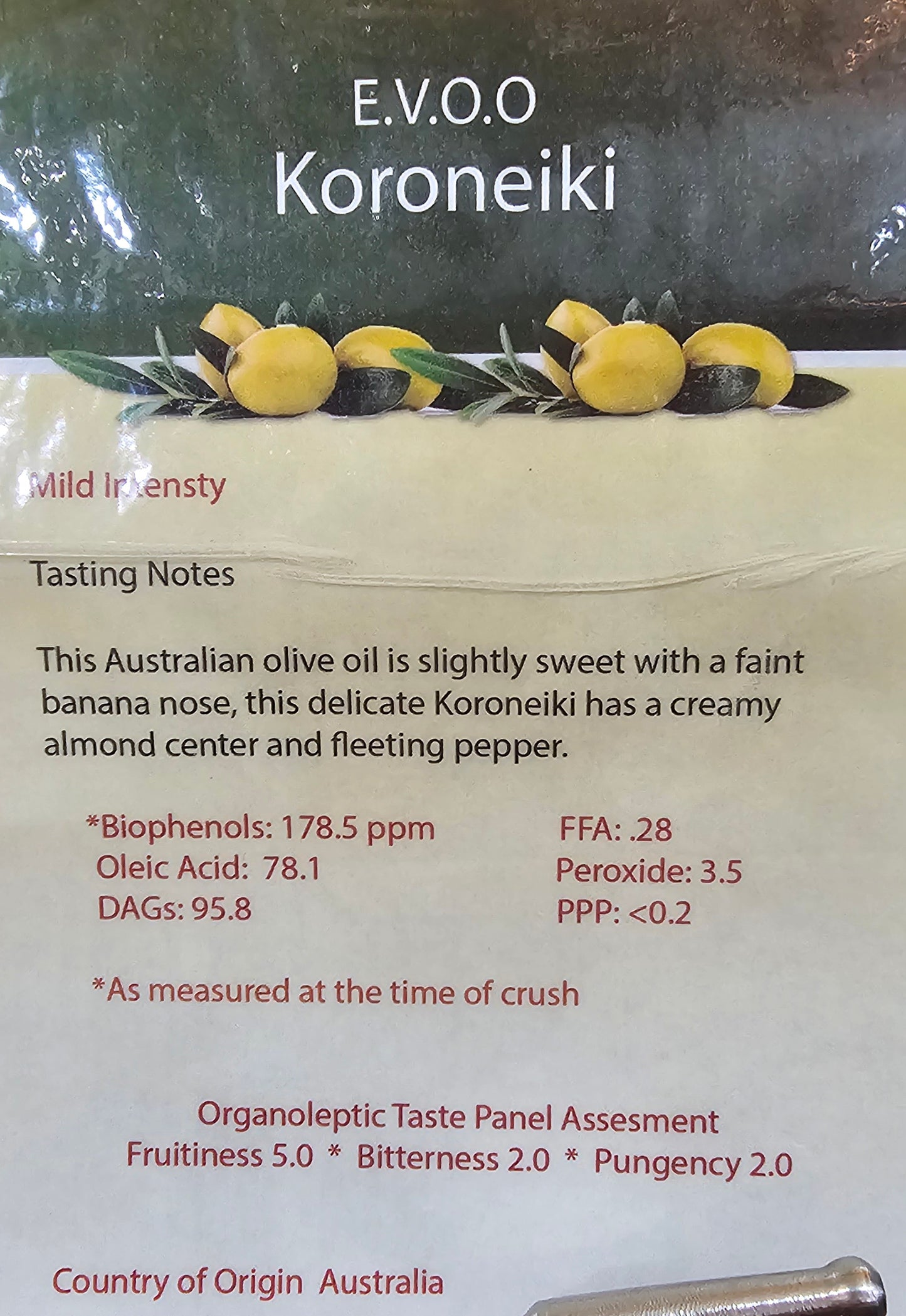 Koroneiki Ultra Premium EVOO