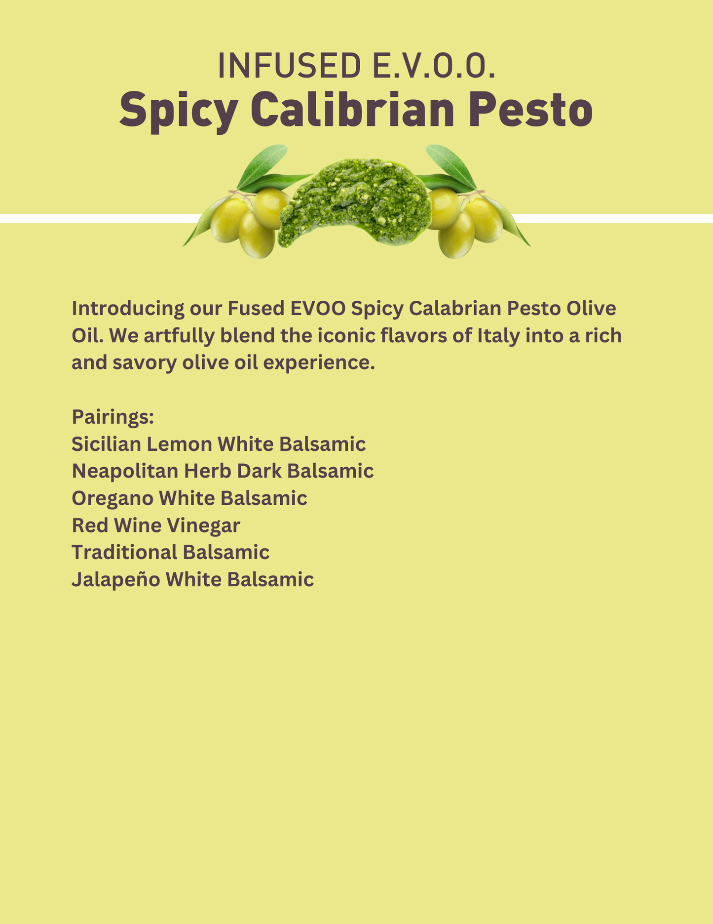 Spicy Calibrian Pesto Olive Oil