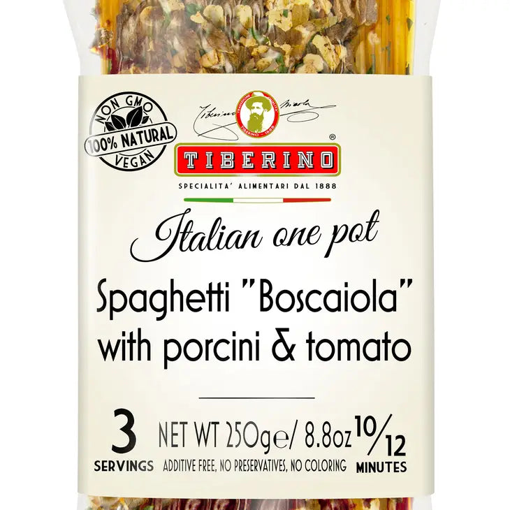 Tiberino Spaghetti with Porcini and Tomato 7 oz