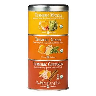 Tumeric Stackable Teas- Matcha, Ginger, & Cinnamon