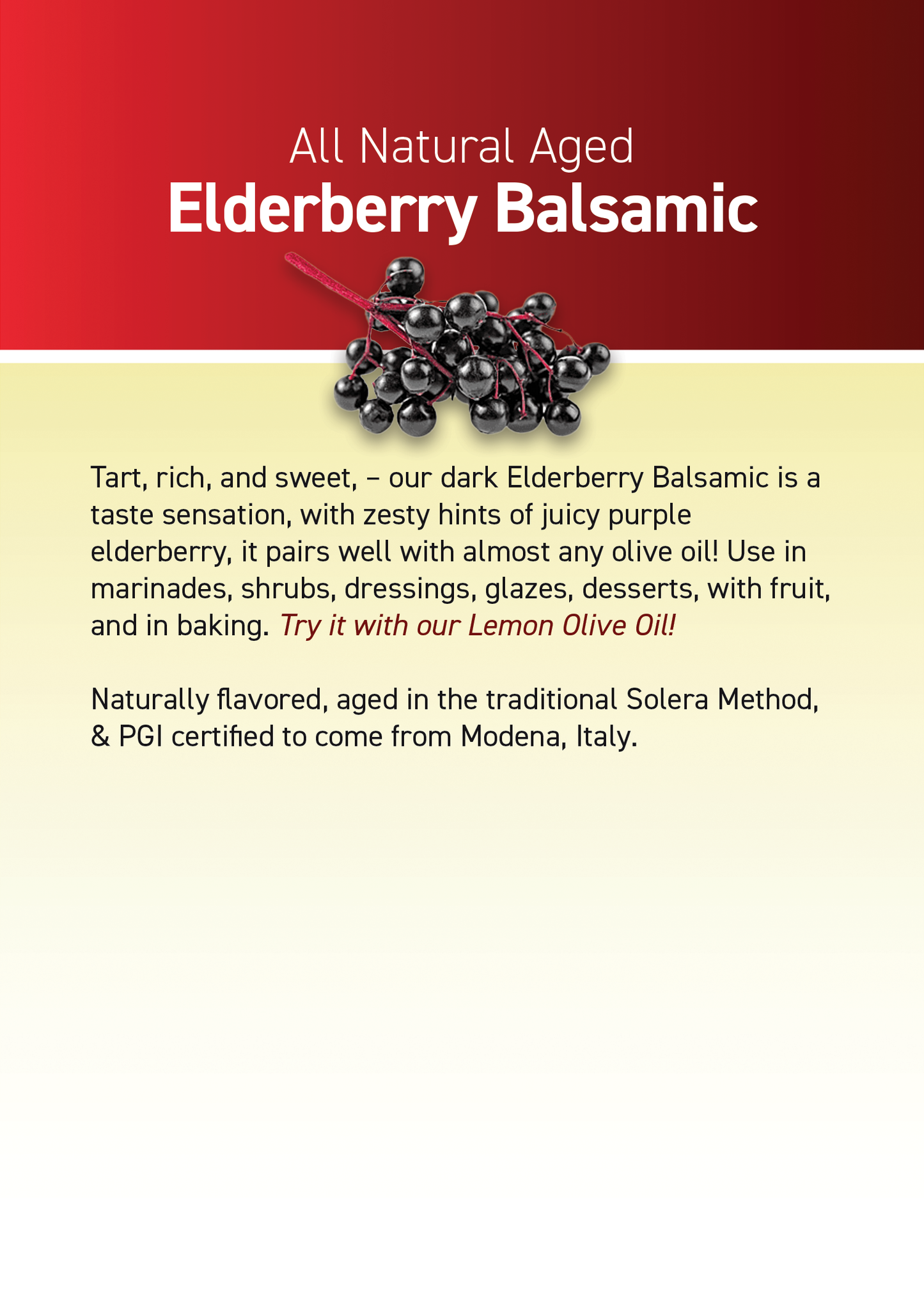 Elderberry Balsamic