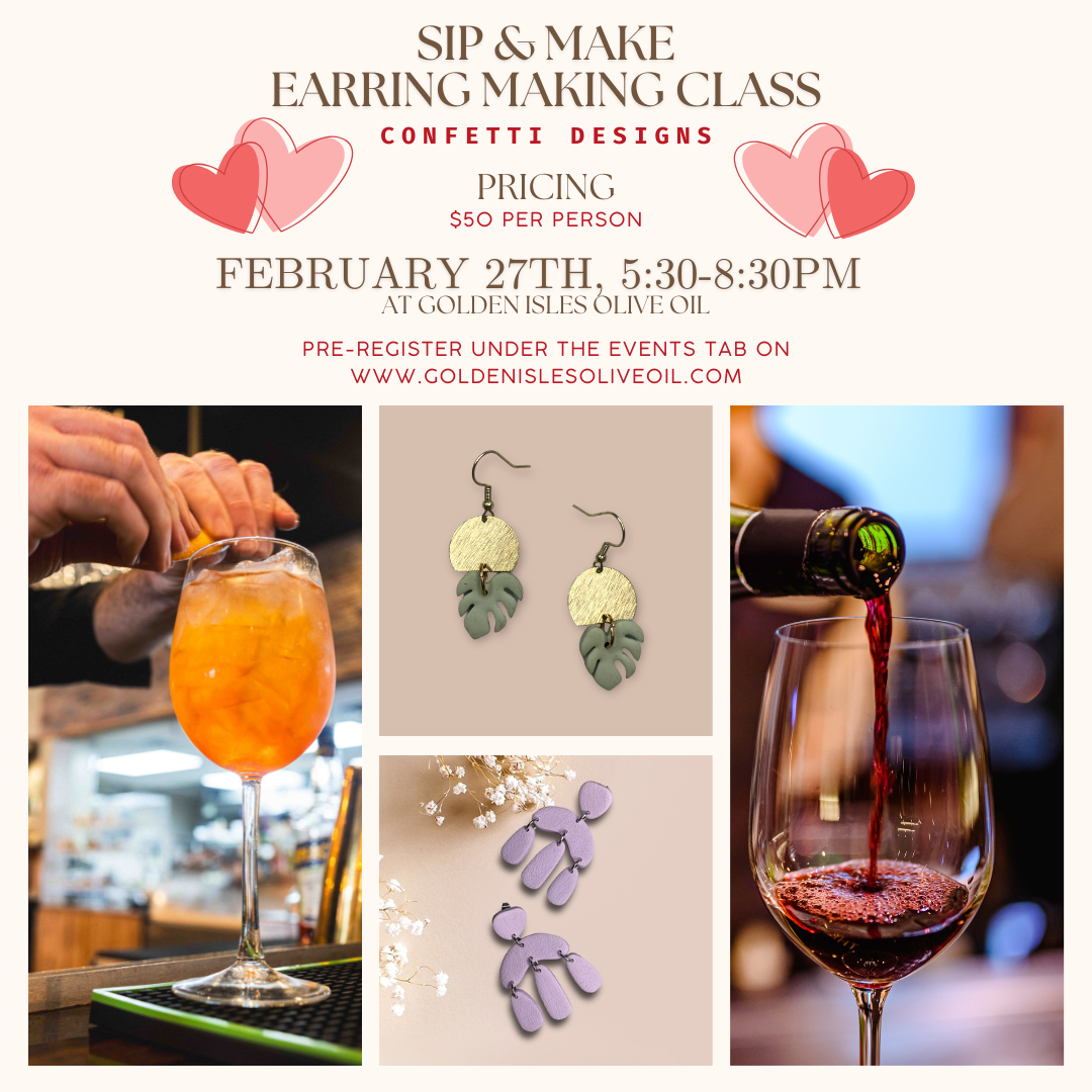 Handcrafted Earrings and Sip with Maryann