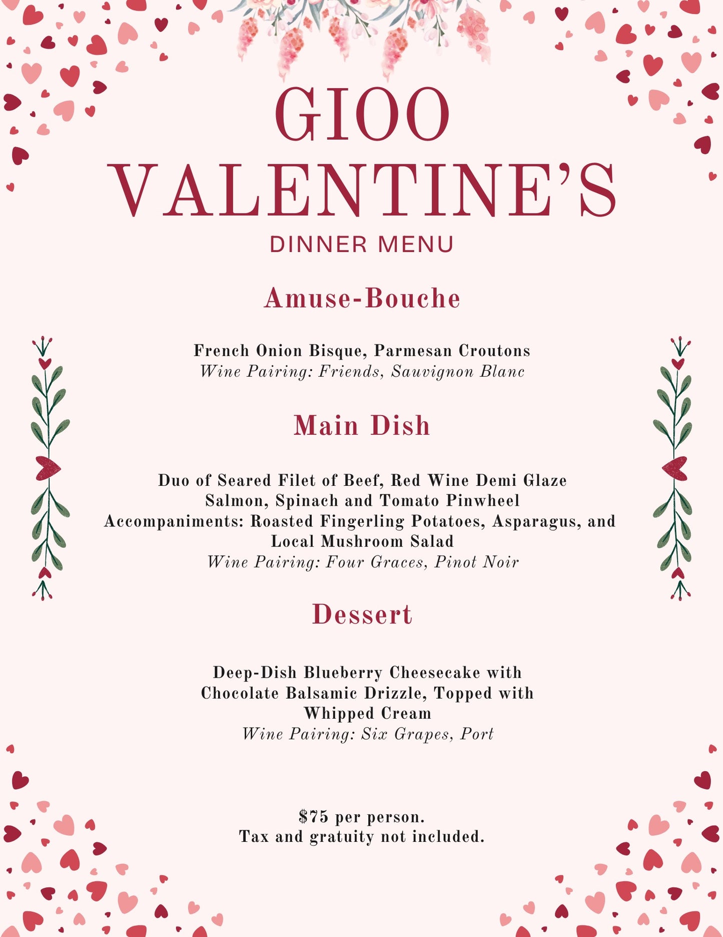 Valentines Day Dinner