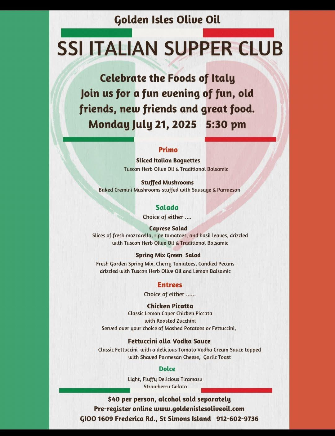 SSI Italian Supper Club