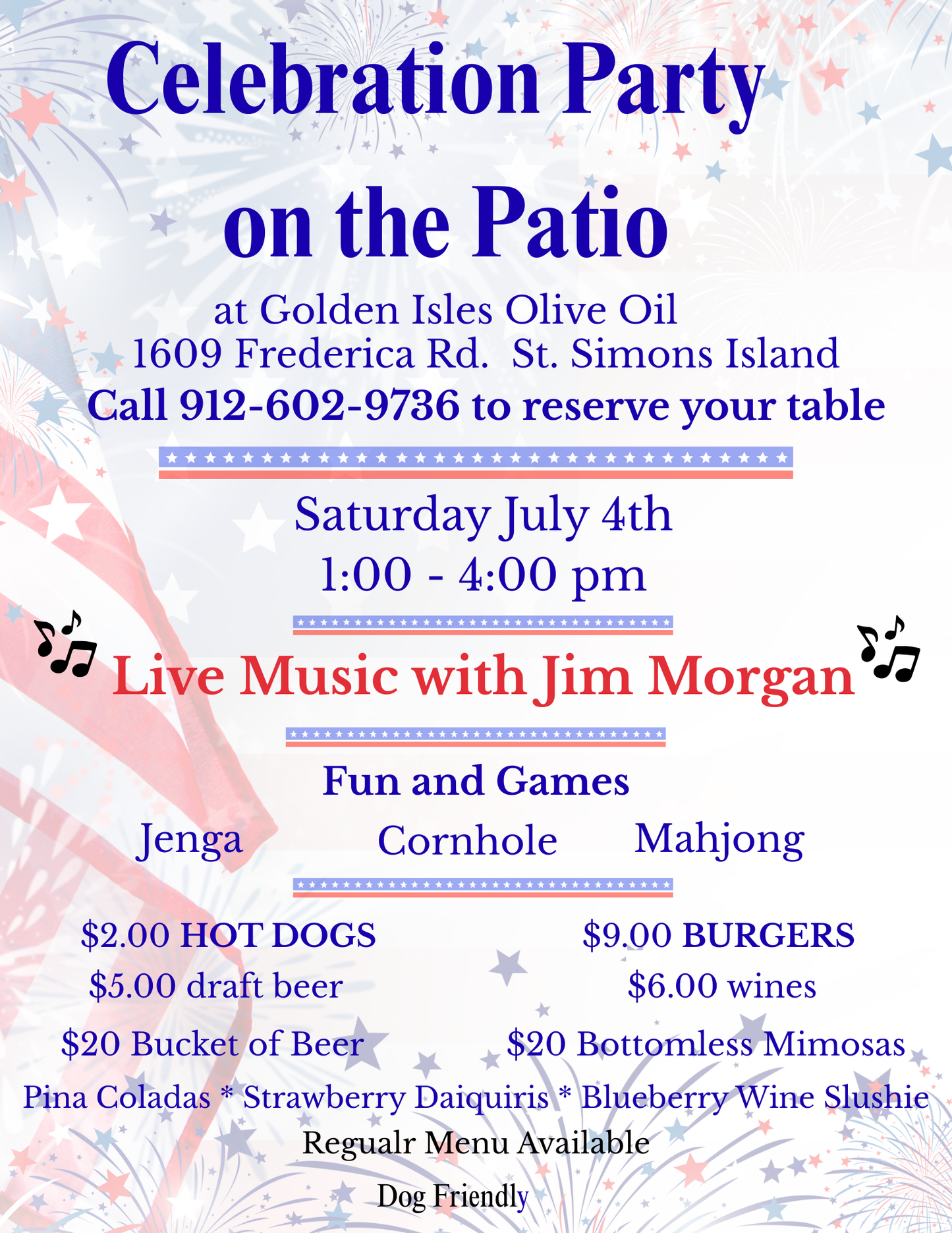 4th of July Celebration Party on the Patio