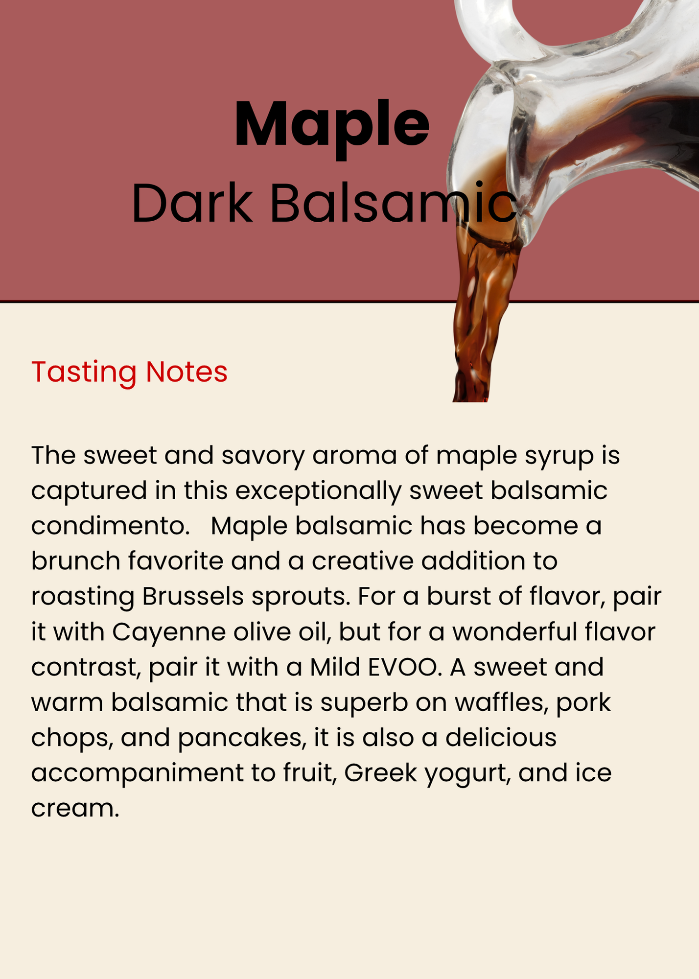 Maple Dark Balsamic