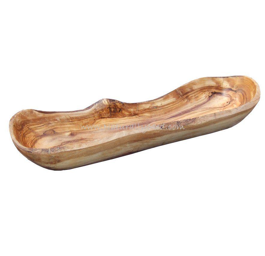 Olive Wood Bread Dish 14''