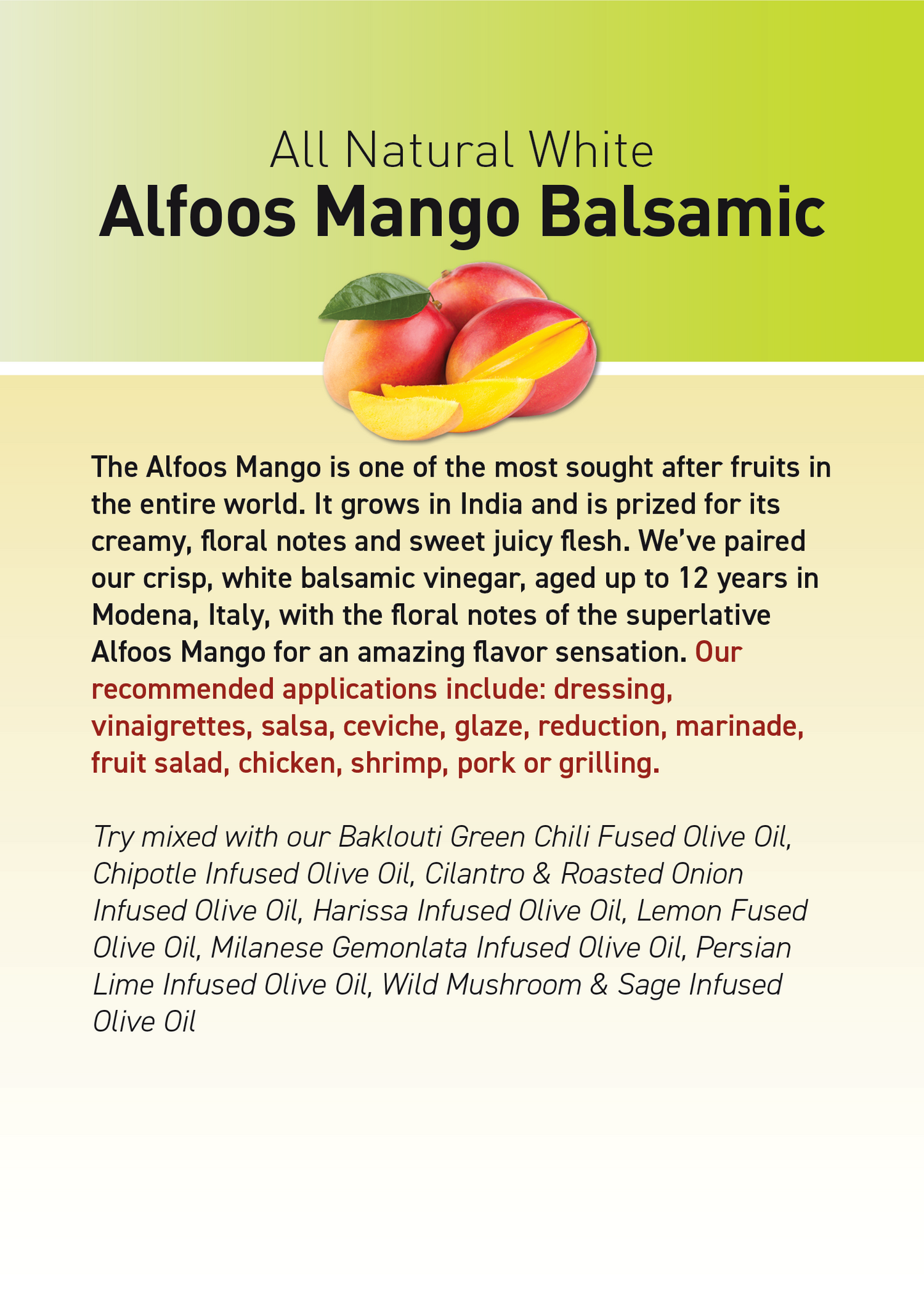 Alfoos Mango Balsamic