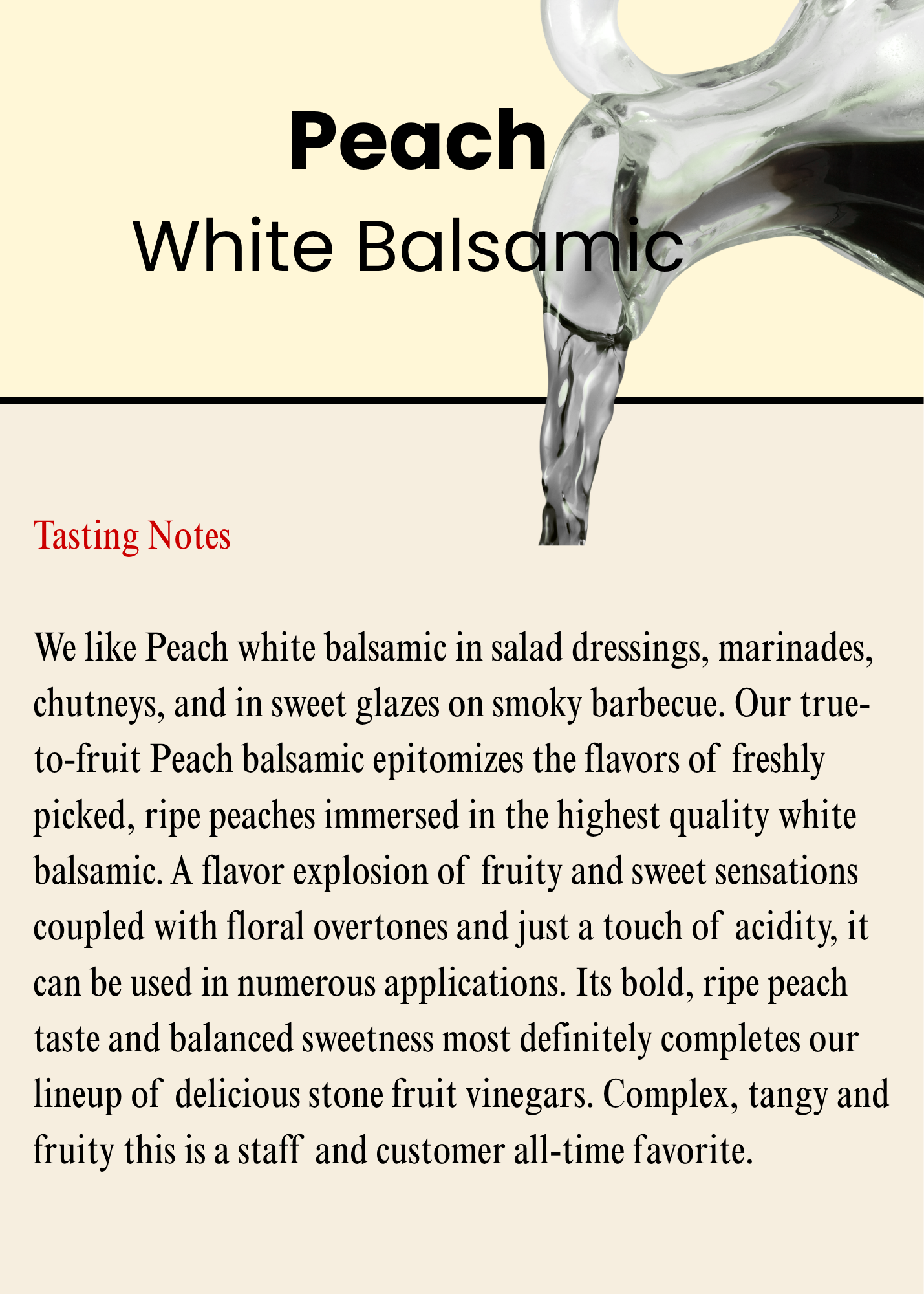 Peach White Balsamic