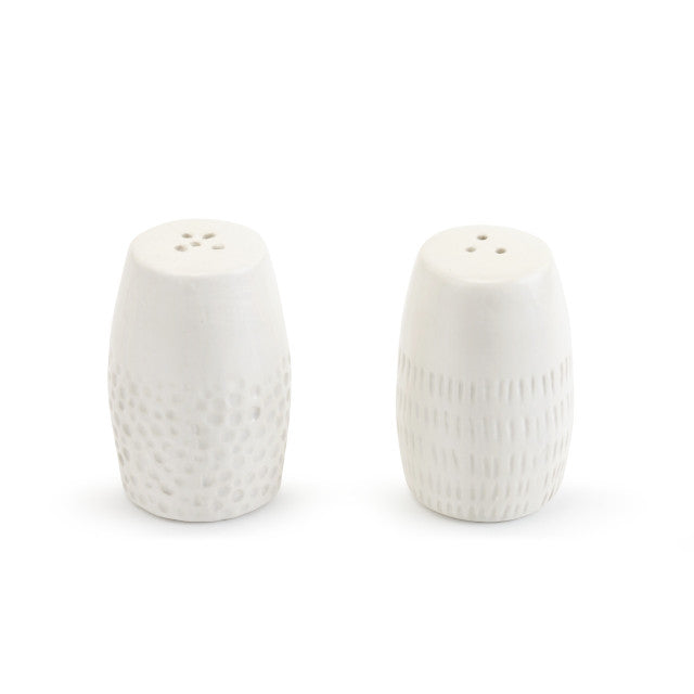 Textured Salt Pepper Shaker Set