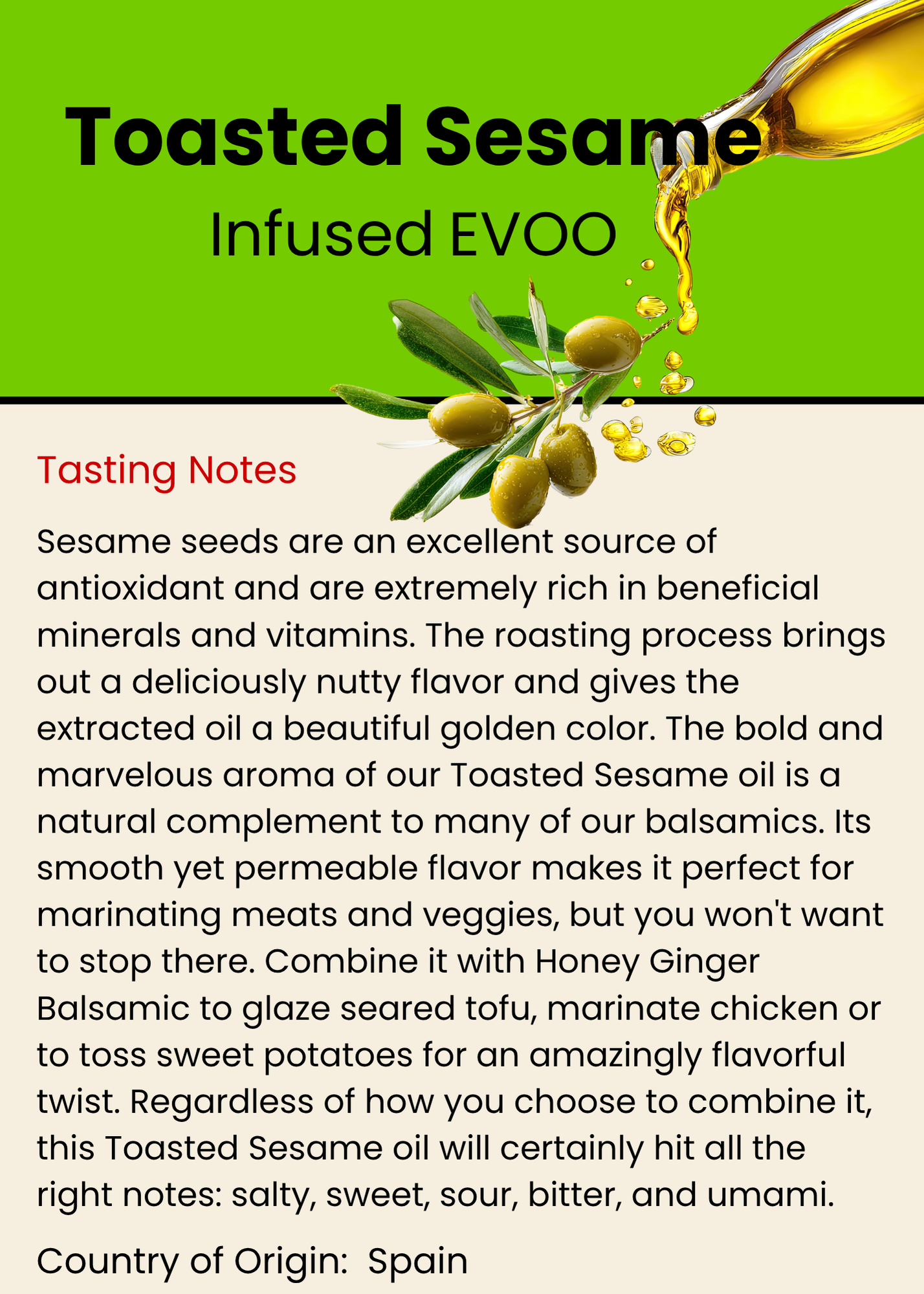 Toasted Sesame Oil