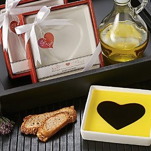 Love Olive Oil & Balsamic Dipping Plate
