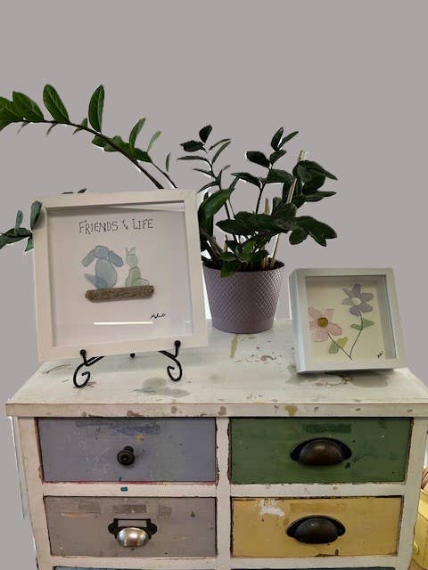 Seaglass Shadow Boxes - Seas the Day - 5x5