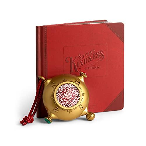 SANTA'S KINDNESS Interactive QR Code Christmas Hanging Ornament and Writing Journal Set of 2