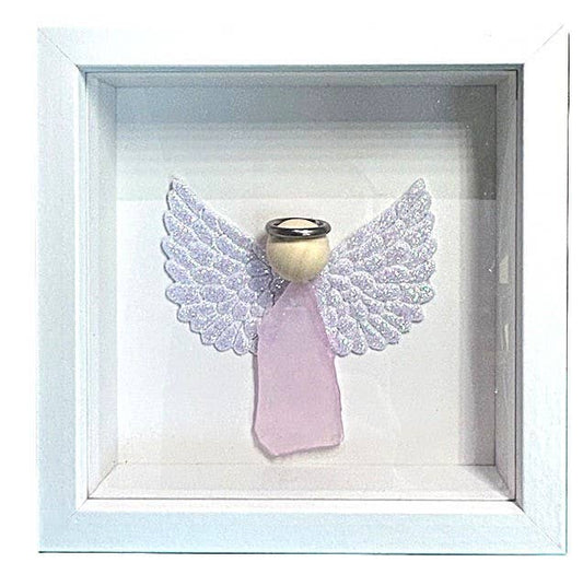 Angel Seaglass Shadow Boxes - 5x5