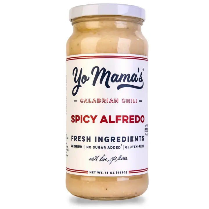 Yo Mama's Spicy Alfredo Sauce 16 oz