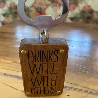 Wood Bottle Opener - Enjoy