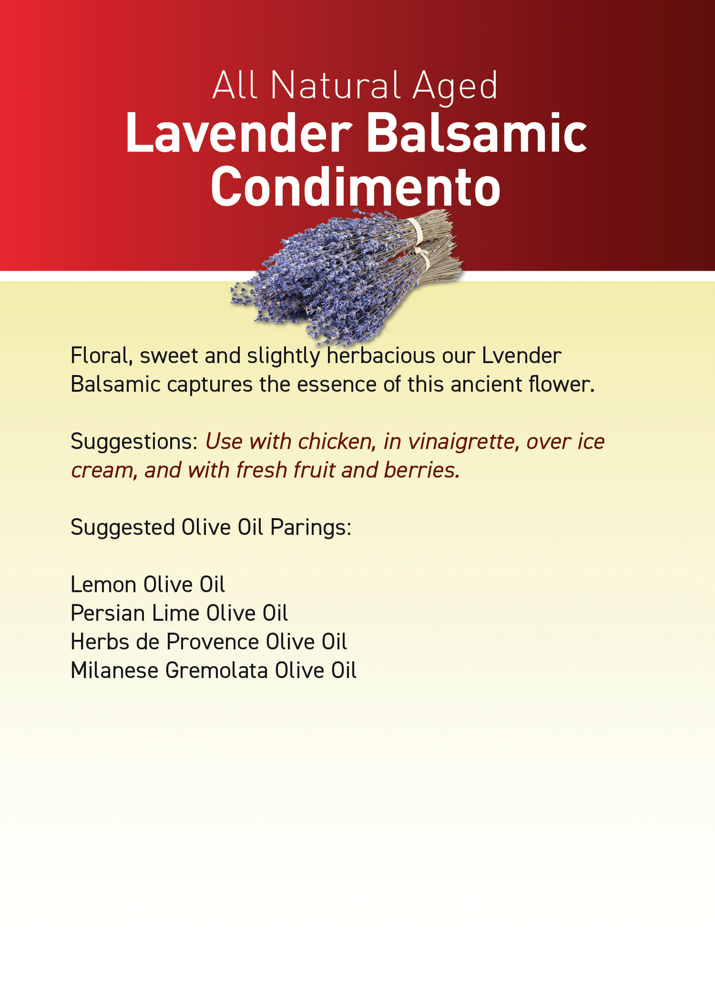 Lavender Balsamic
