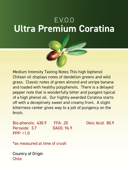 Ultra Premium Coratina Extra Virgin Olive Oil