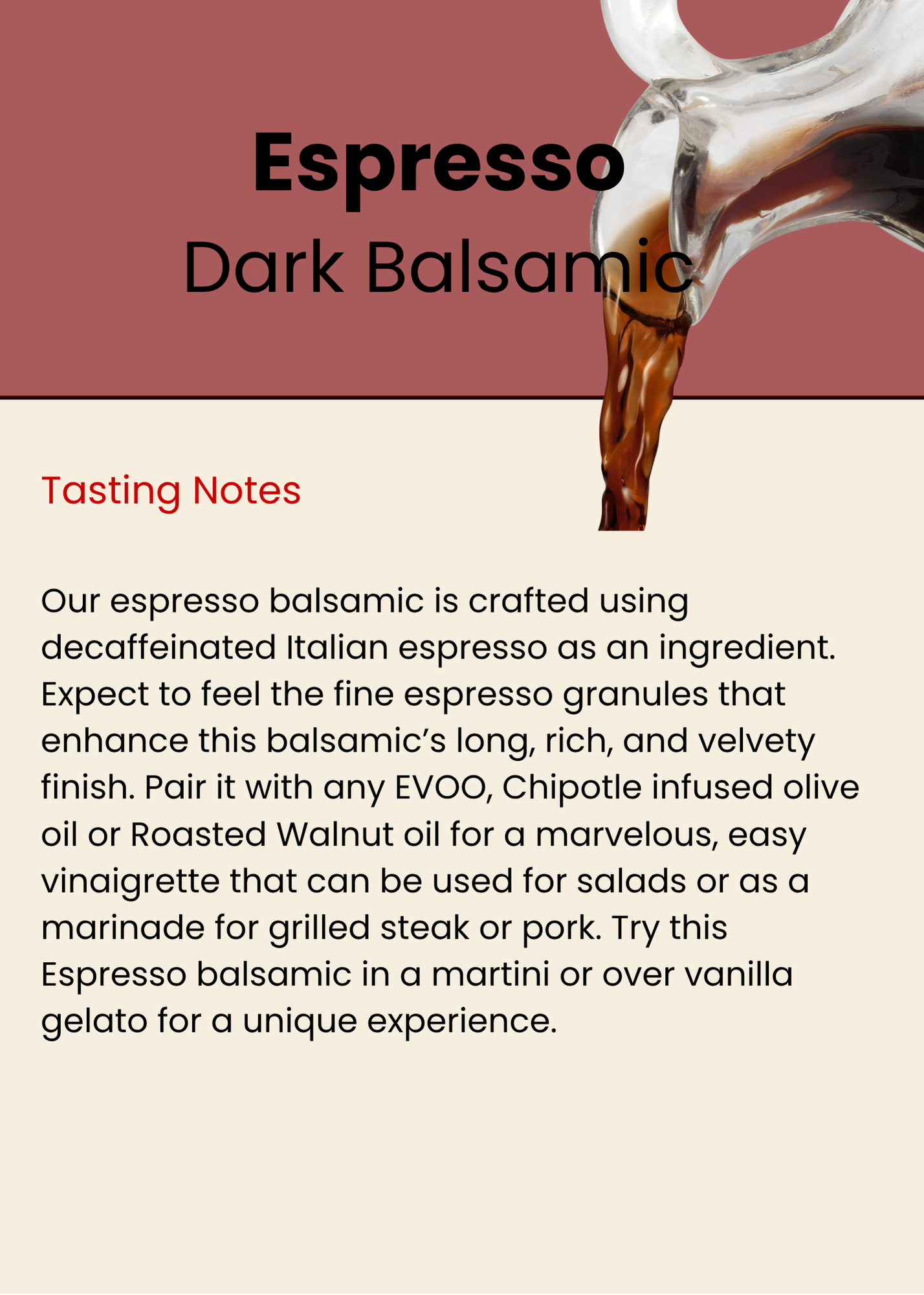Espresso Dark Balsamic