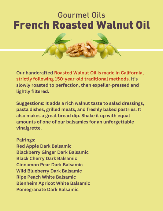 French Roasted Walnut Olive Oil