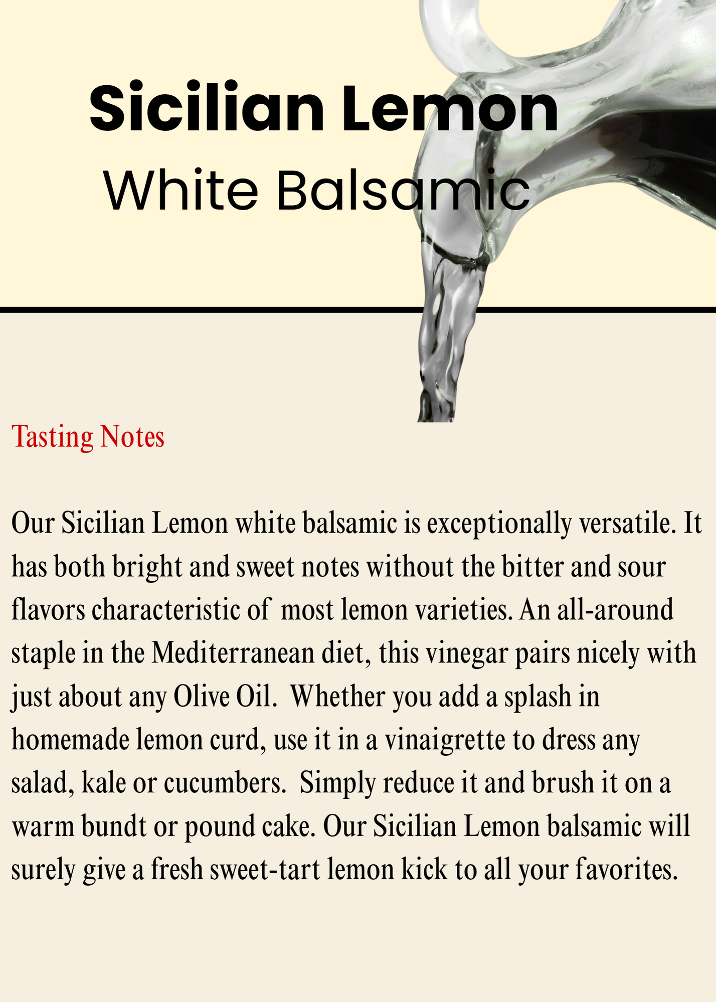 Sicilian Lemon White Balsamic