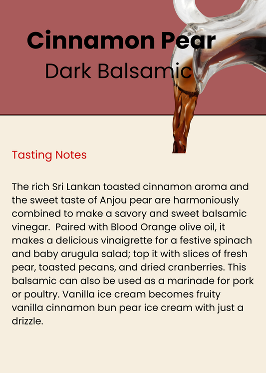 Cinnamon Pear Balsamic