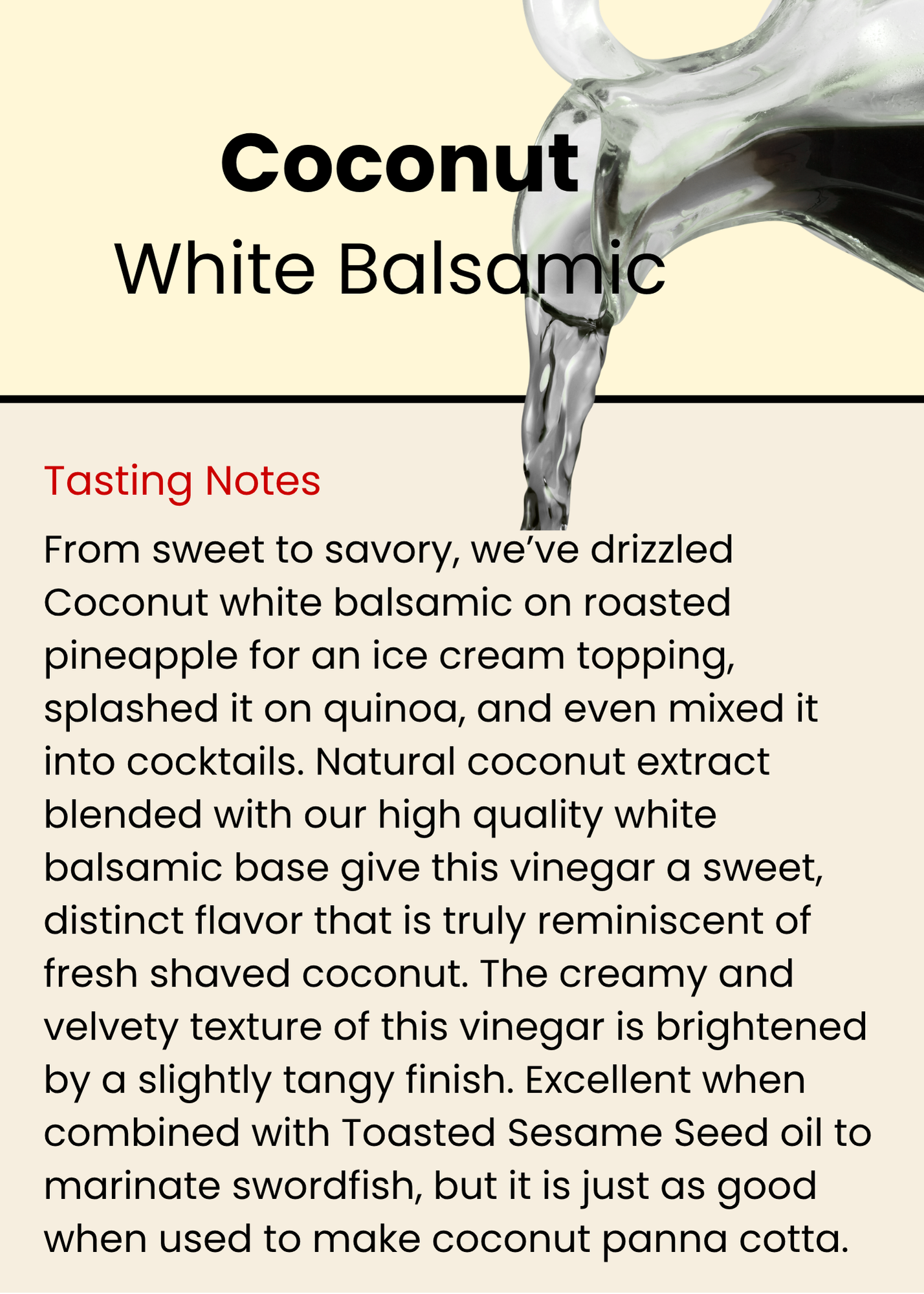 Coconut Balsamic