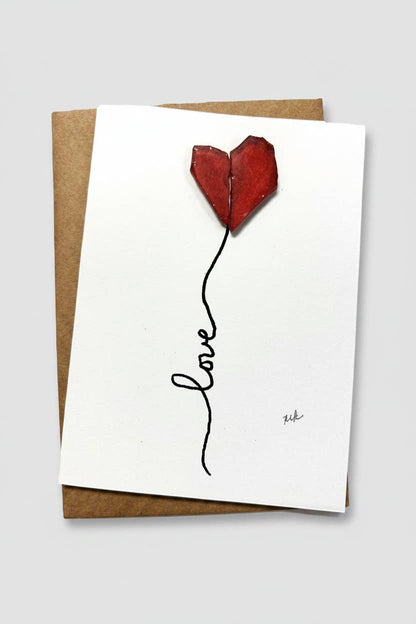 Seaglass Greeting Cards - Love