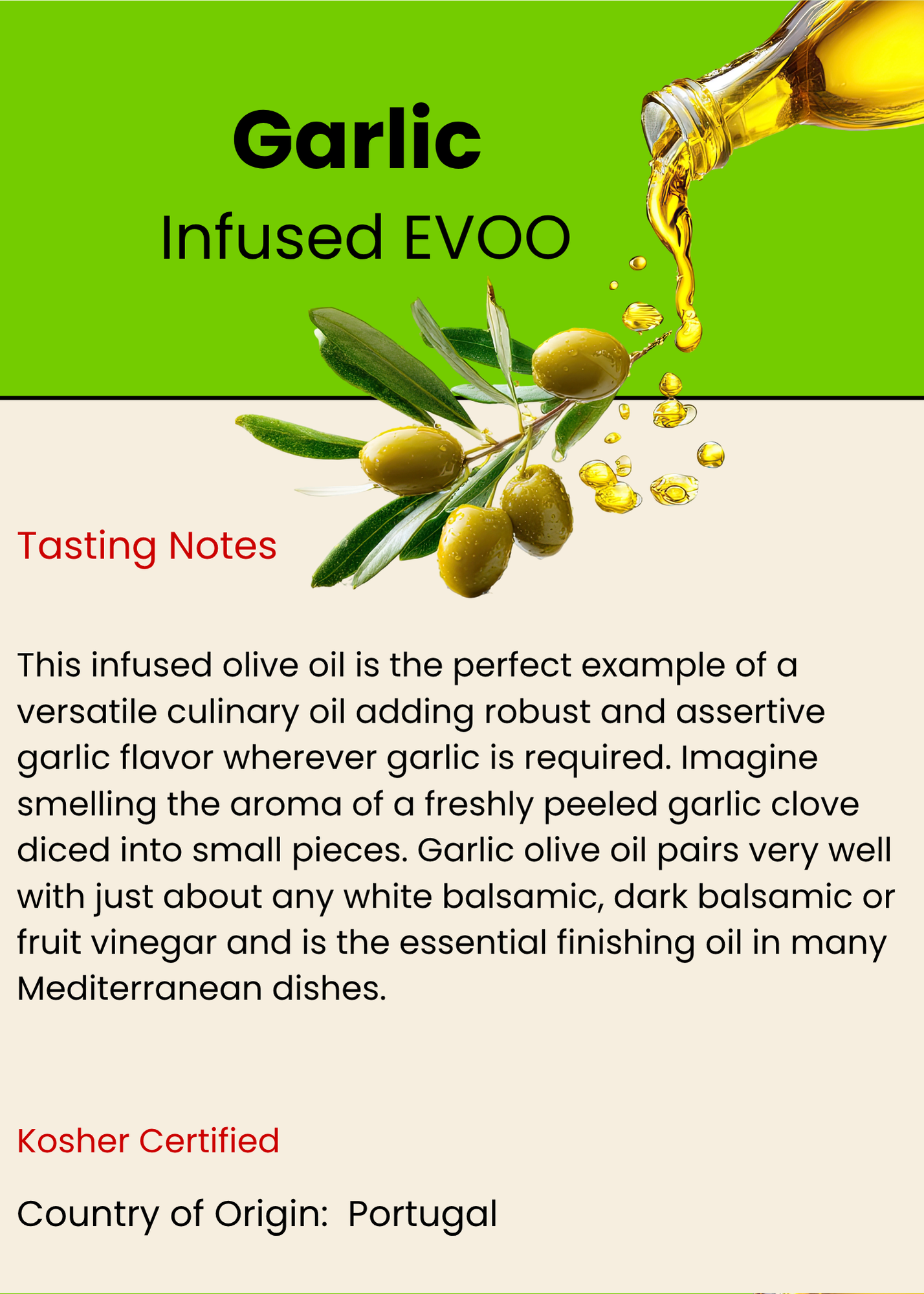 Garlic Olive Oil