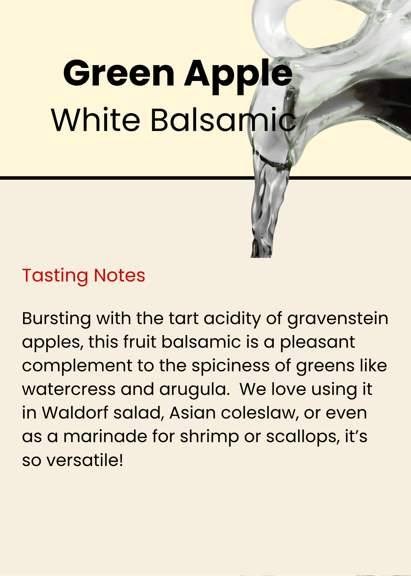 Green Apple White Balsamic