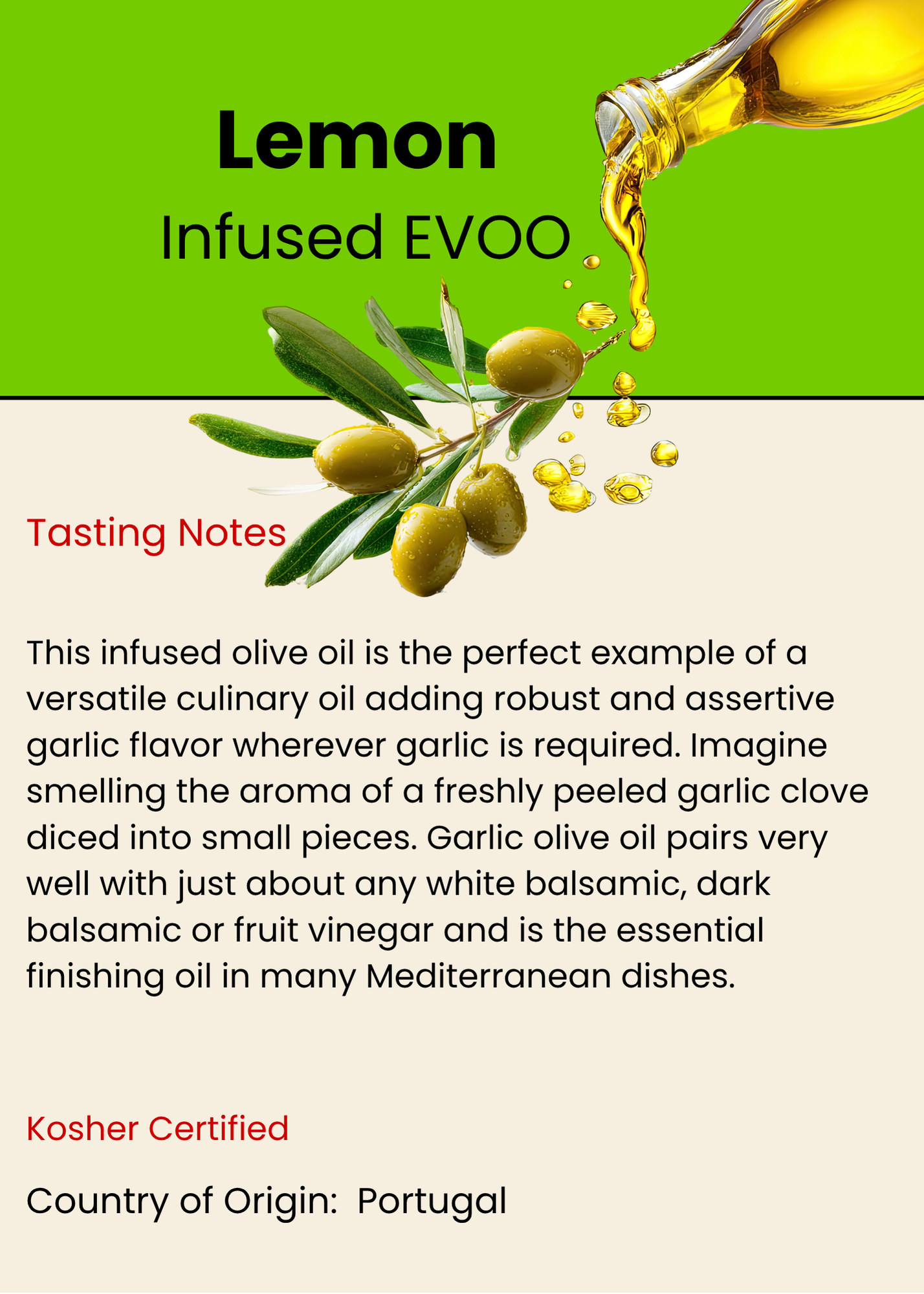 Lemon Olive Oil