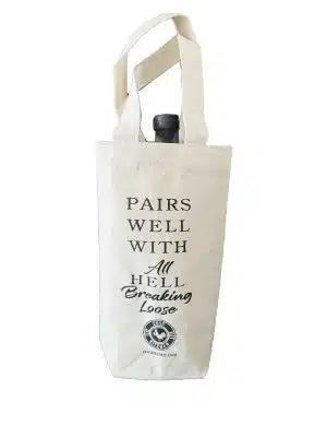Cuss Kitchen Pairs Well With All Hell Breaking Loose Canvas Bag